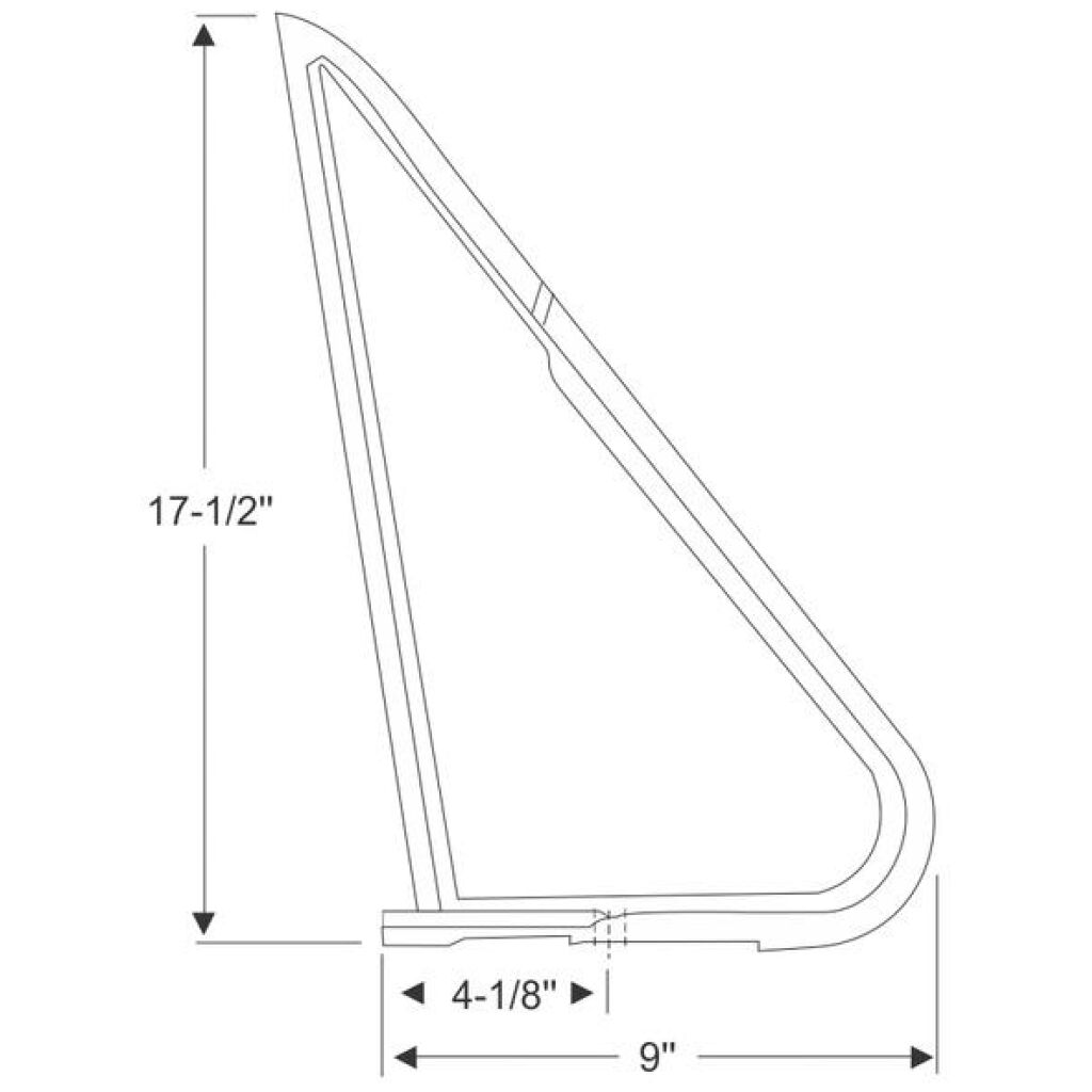 Front Door Vent Window Weatherstrips 1972-77 2dr 4dr Dodge Plymouth