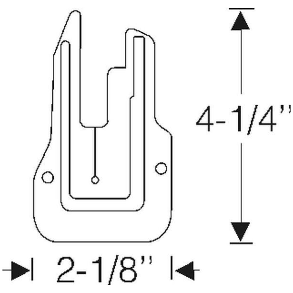 U Jamb lock pillar filler 1965-66 2dr ht cab Buick Cadillac Chevrolet Oldsmobile Pontiac