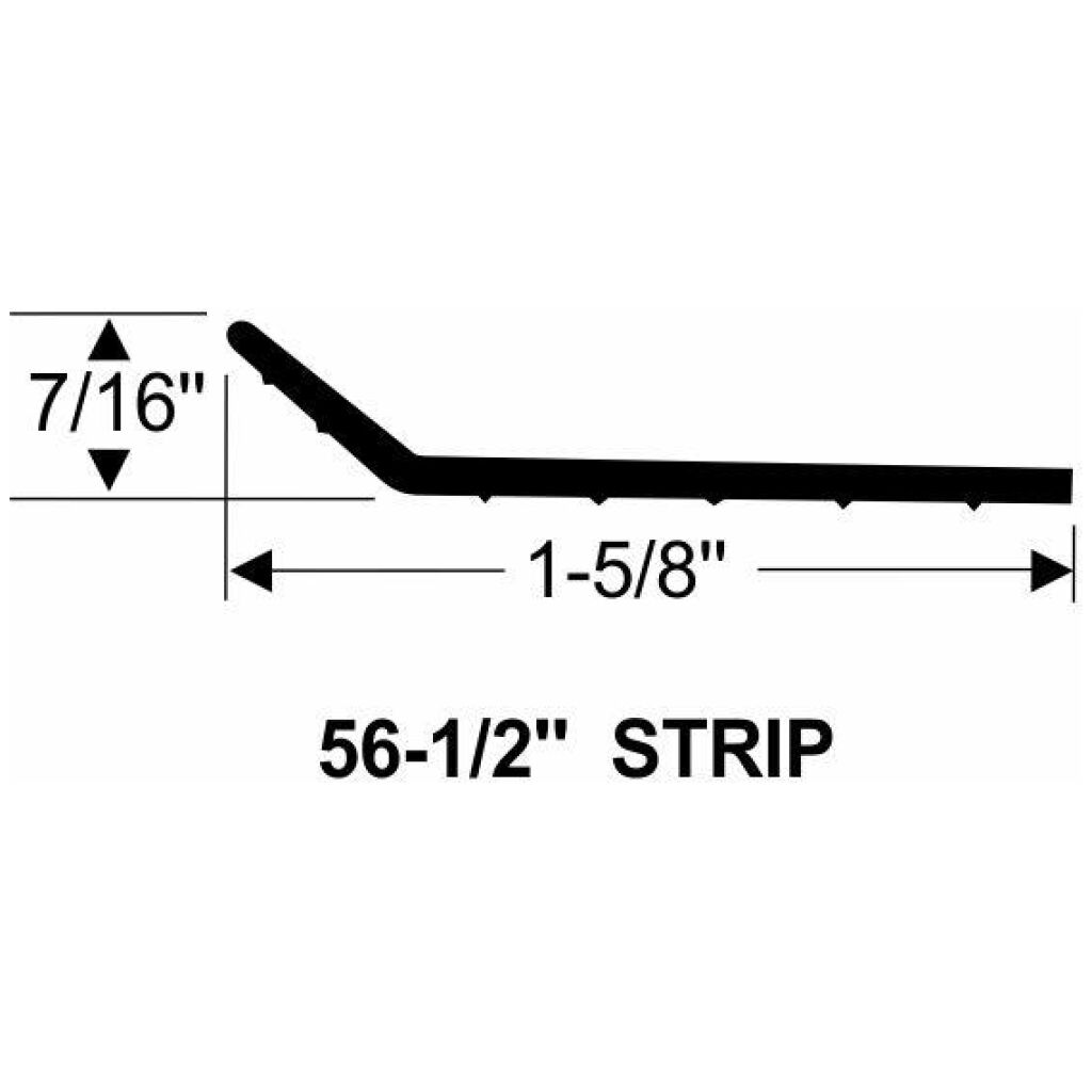 Hood To Radiator Weatherstrip 1957-60 2dr Ford