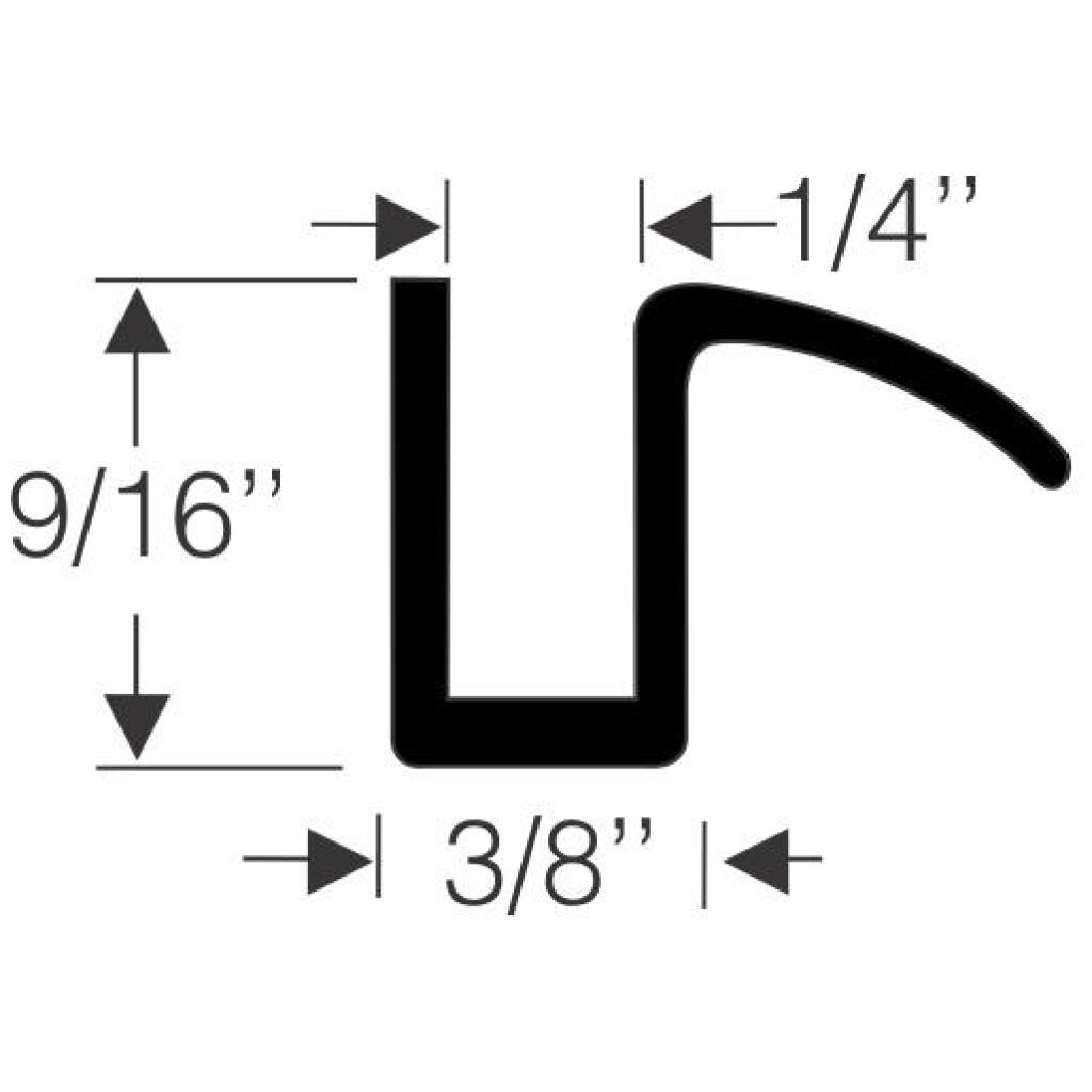 9/16" Window Gasket Weatherstrip 1946-56 2dr 4dr ht Chevrolet Oldsmobile Pontiac Buick