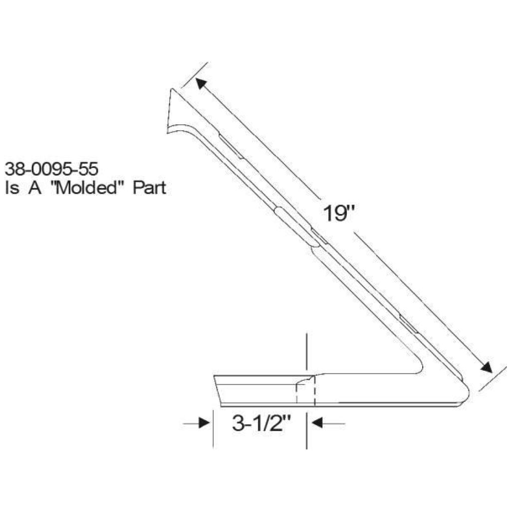 Front Door Vent Window Weatherstrips 1963-64 2dr 4dr ht Buick Cadillac Chevrolet Oldsmobile Pontiac