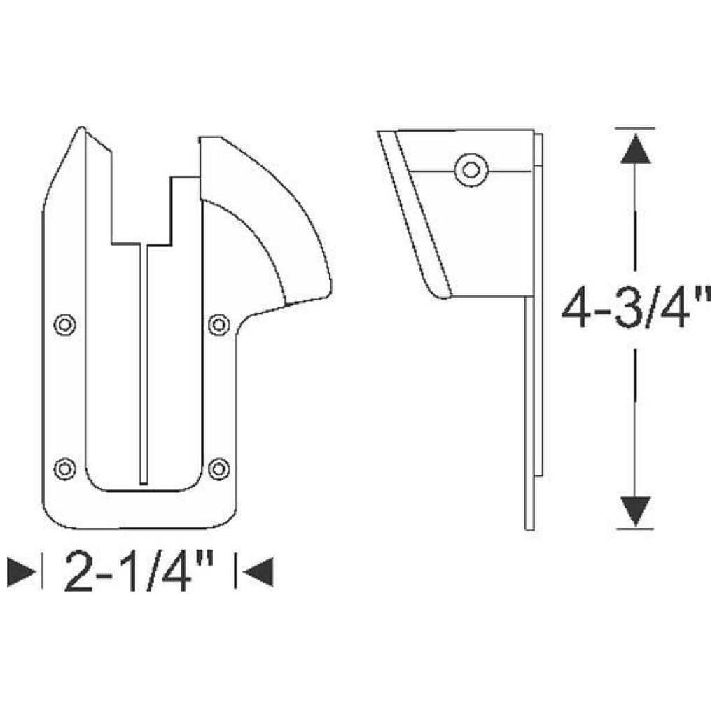 Lock pillar filler 1967-68 2dr ht cab Buick Cadillac Chevrolet Oldsmobile Pontiac