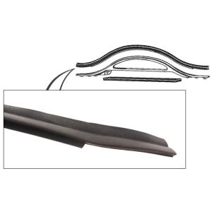 Hood To Radiator Weatherstrip 1949-51 2dr 4dr ht cab sedan Ford