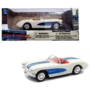 Chevrolet Corvette 1957 cab - New Ray City Cruiser 1/43 ca 12cm lång