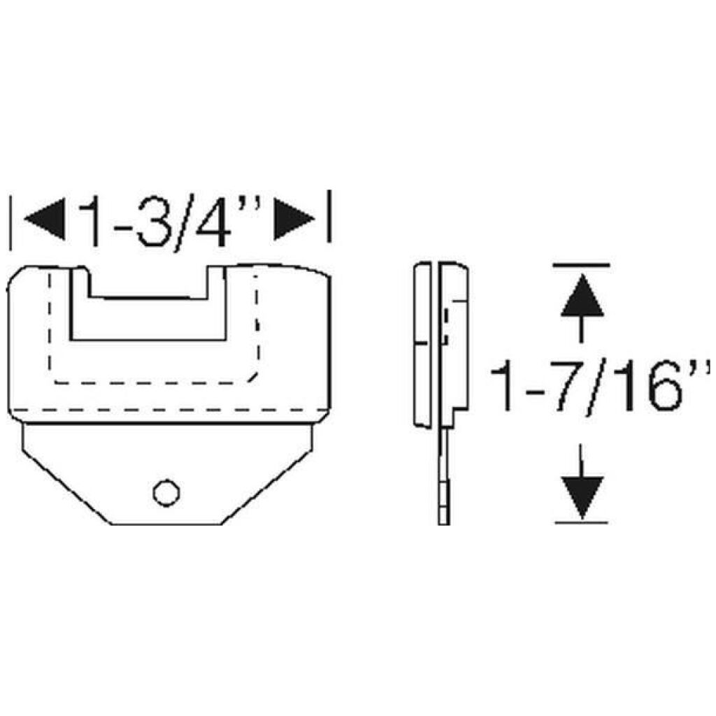 U Jamb lock pillar filler 1961-64 2dr cab Buick Cadillac Chevrolet Oldsmobile Pontiac