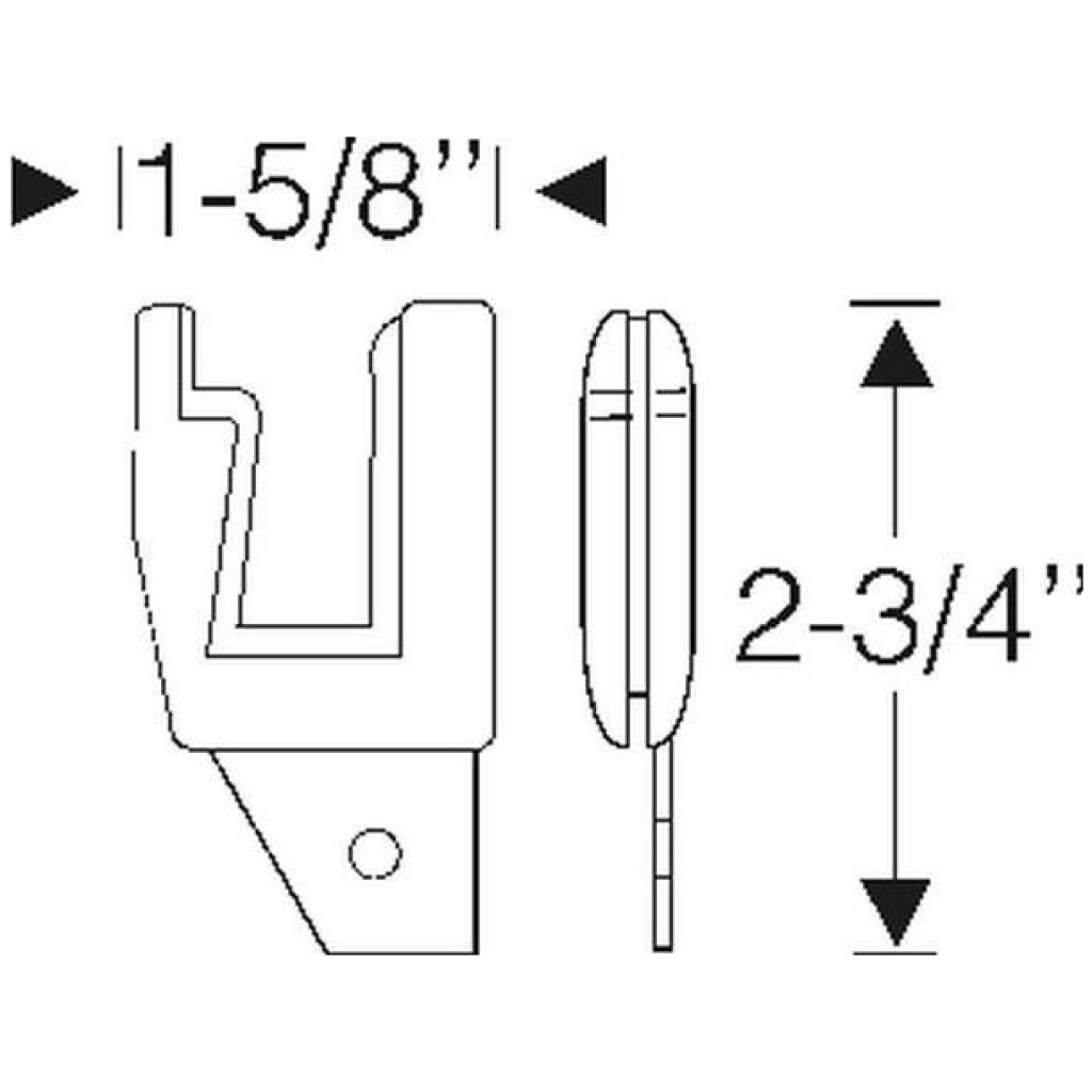 Lock pillar filler 1959-60 2dr ht Buick Cadillac Chevrolet Oldsmobile Pontiac