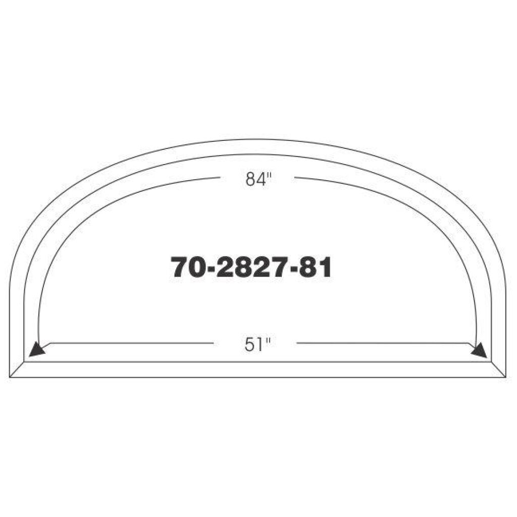 Bakrutegummilist 1967-76 2dr 4dr sedan Dodge Plymouth