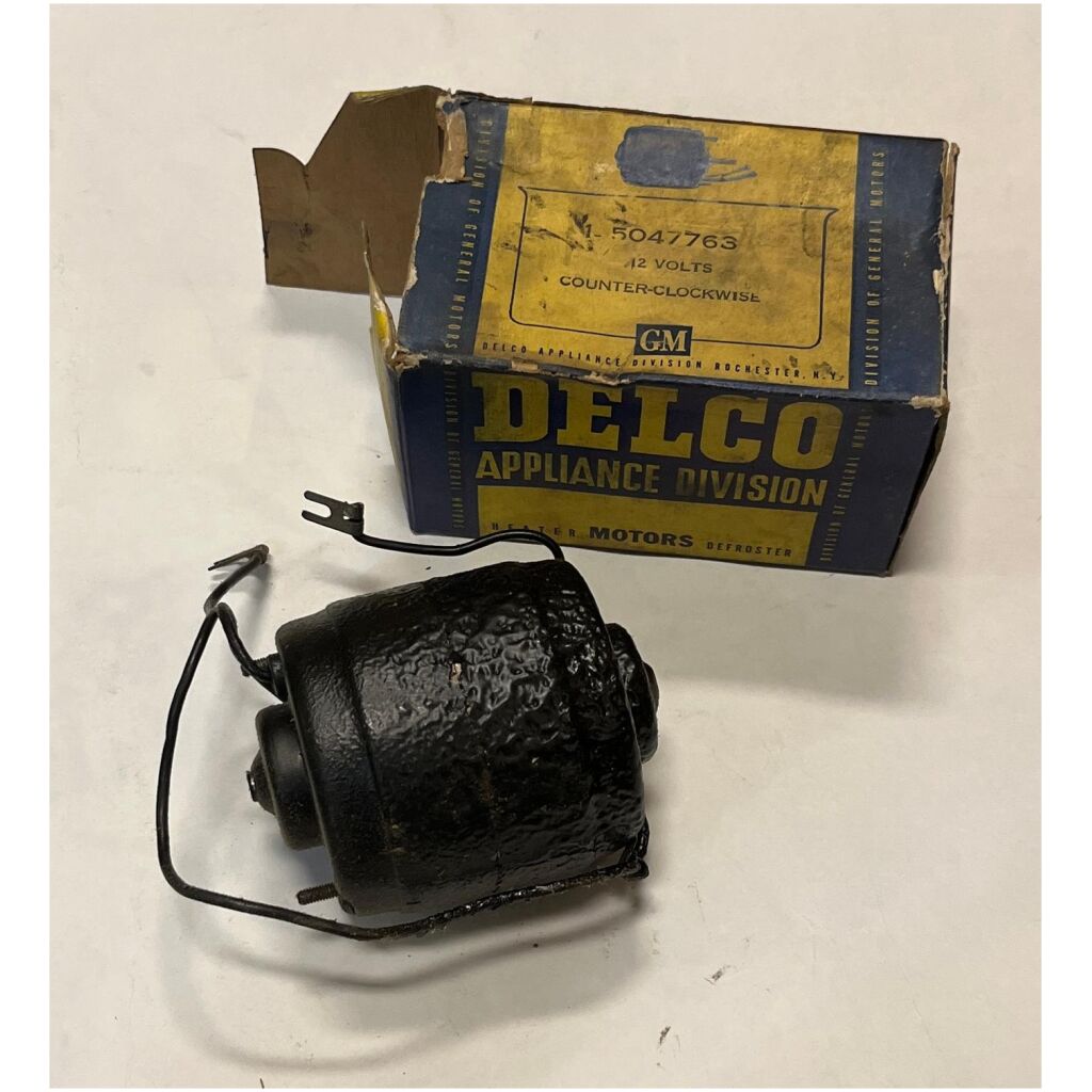 Fläktmotor 12V moturs Chevr Olds Cadillac Buick Pont 1946-52 , Delco 5047763 NOS