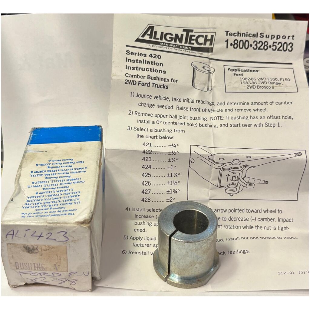 Bussning 423 +1/4¤ justering caster & camber Ford F-serie 1982-88 AlignTech 423