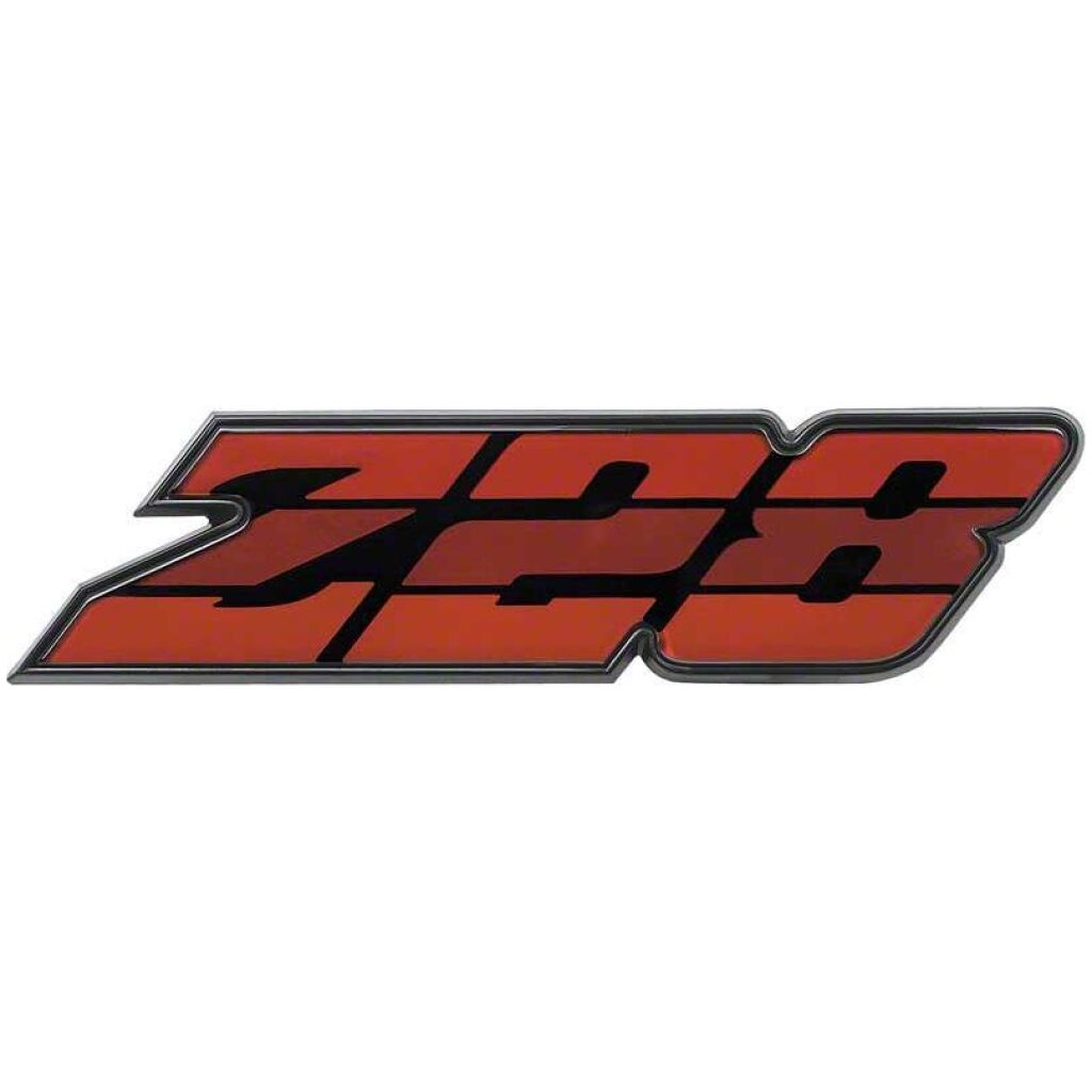 1980-81 Camaro; Z28 Grill Emblem ; Tri-Color Red