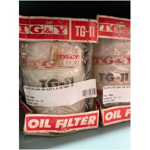 OLJEFILTER AMC GM JEEP 4, 6, V8 1959-78 , TG&Y TG-11