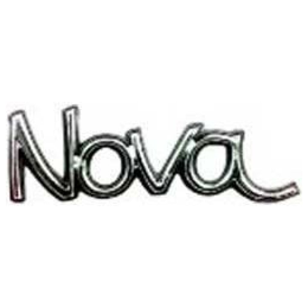 1973-74 Nova; Front Fender Emblem; "NOVA"