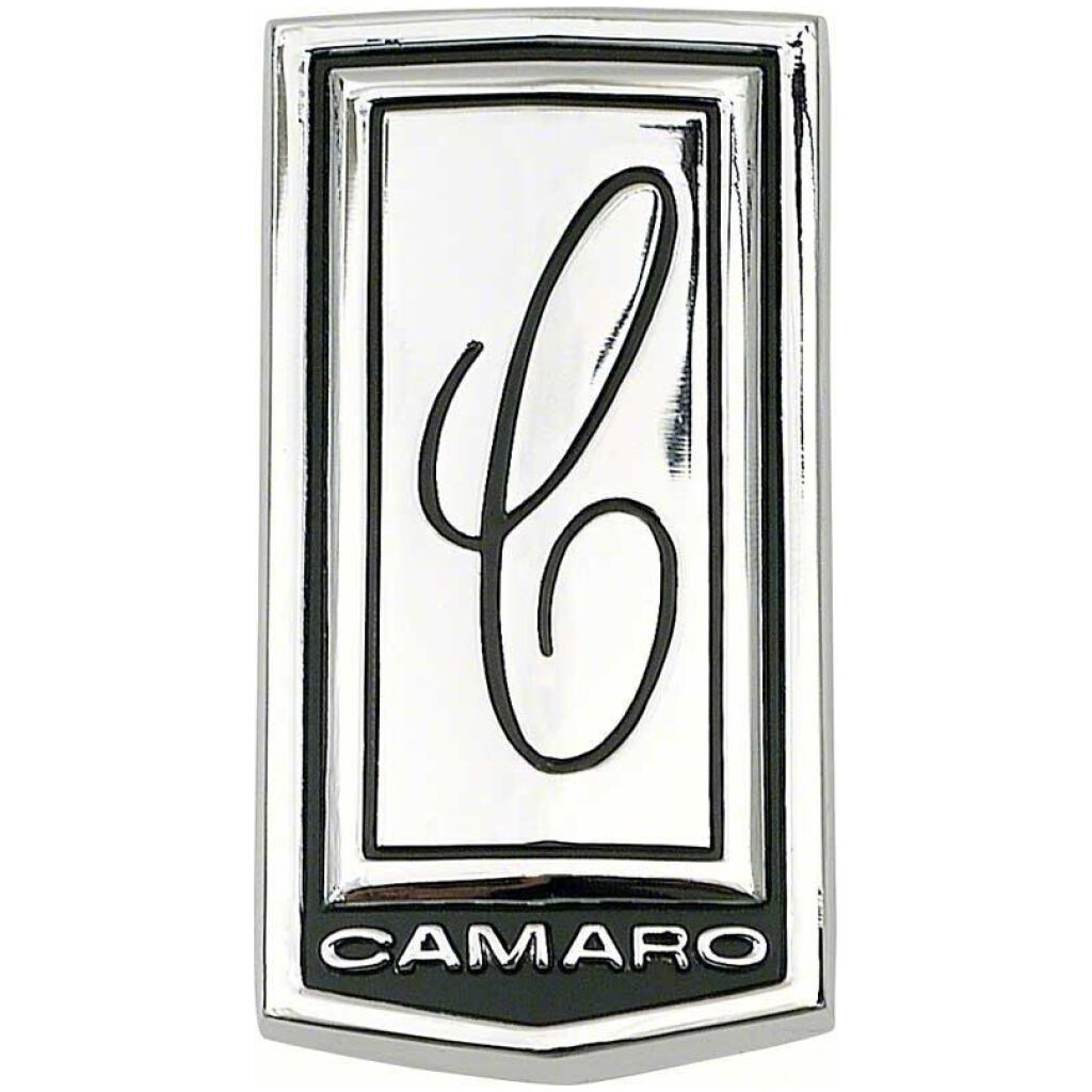 1970 Camaro; Header Panel Emblem; with Hardware