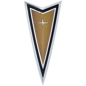 1977-81 Firebird; Arrowhead Emblem; Front Bumper Nose Panel Emblem ; Gold