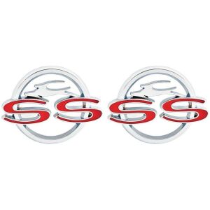 1962 Impala SS Quarter Panel Emblems ; Pair