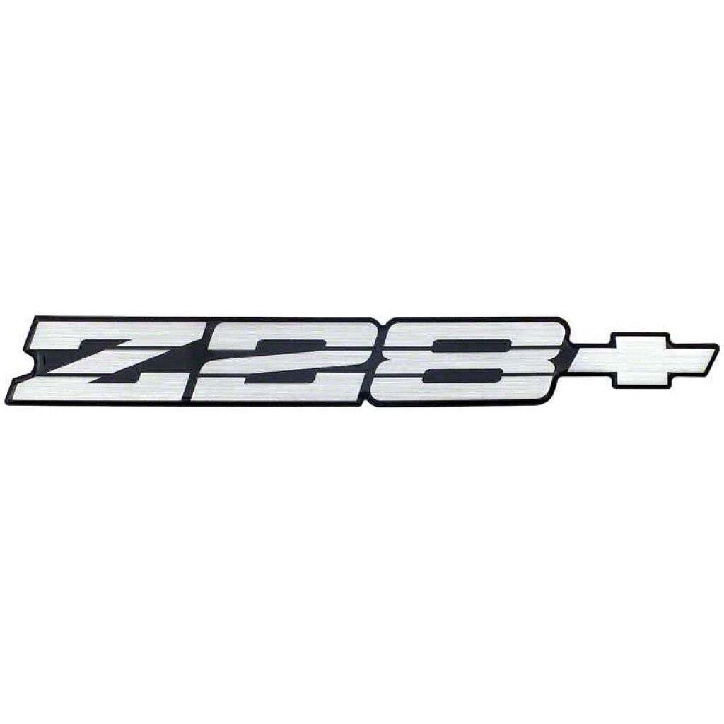 1991-92 Camaro Z28; Rear Panel Emblem ; Silver/Black