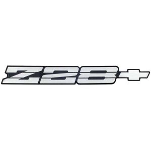 1991-92 Camaro Z28; Rear Panel Emblem ; Silver/Black