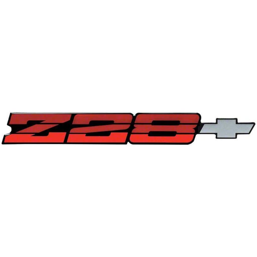 1982-84 Camaro Z28; Rear Panel Emblem ; Red