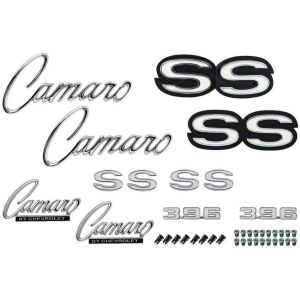 1969 Camaro SS 396 Exterior Emblem Kit; without RS Option