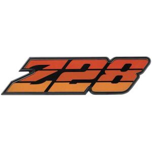 1980-81 Camaro Z28 Grill Emblem ; Tri-Color Orange