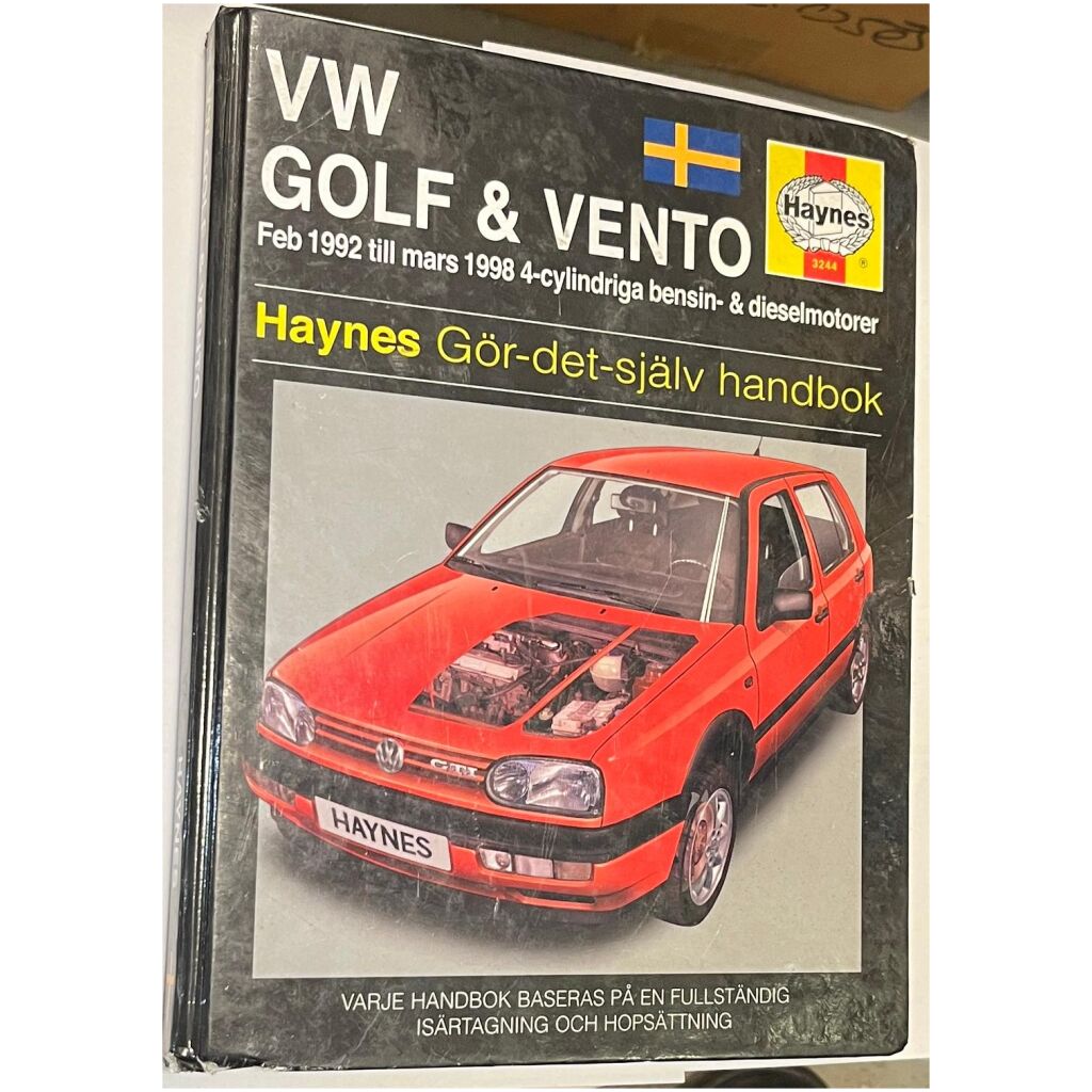 VW GOLF & VENTO 1992-1998 4-cyl & diesel gör-det-själv handbok reparation Haynes