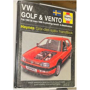 VW GOLF & VENTO 1992-1998 4-cyl & diesel gör-det-själv handbok reparation Haynes