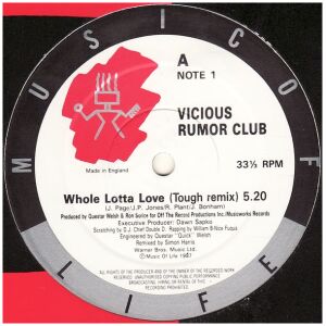 Vicious Rumor Club - Whole Lotta Love (LP)