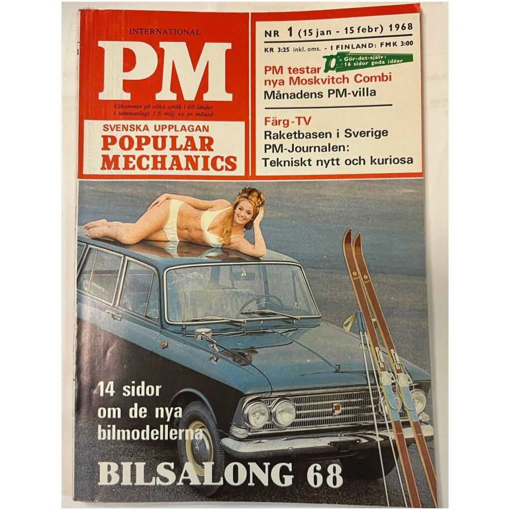 International PM Populär Mekanik nr 1 1968 99 sidor