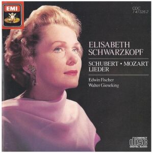 Elisabeth Schwarzkopf, Schubert*, Mozart*, Edwin Fischer, Walter Gieseking - Schubert Mozart Lieder (CD, Comp)