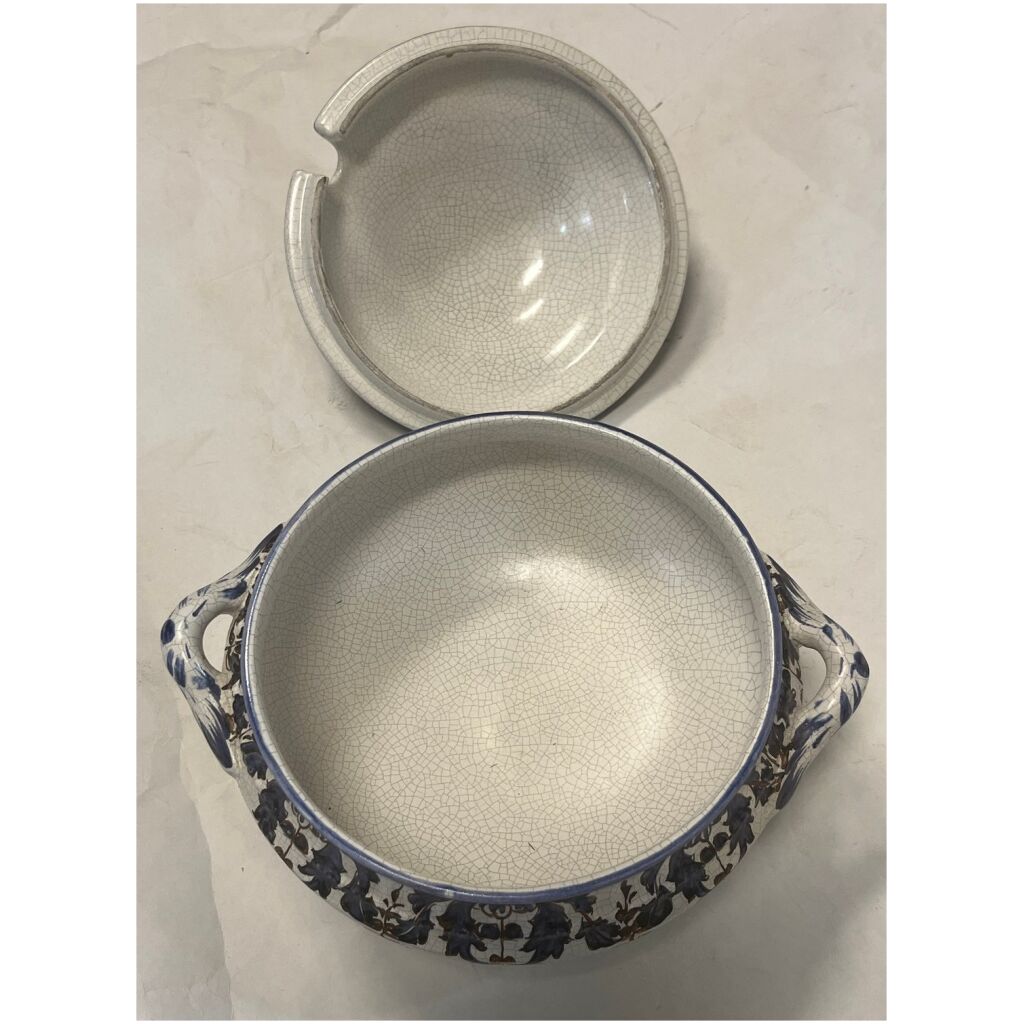 Terrin servis keramik ca 25cm dia x ca 20cm hög , Portugal 32 310/ HM