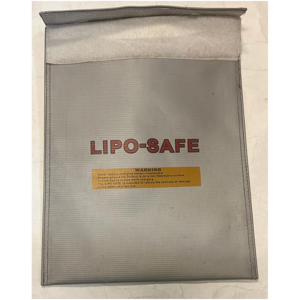 Lipo-Safe väska batteriförvaring med kardborreöppning 32x25cm