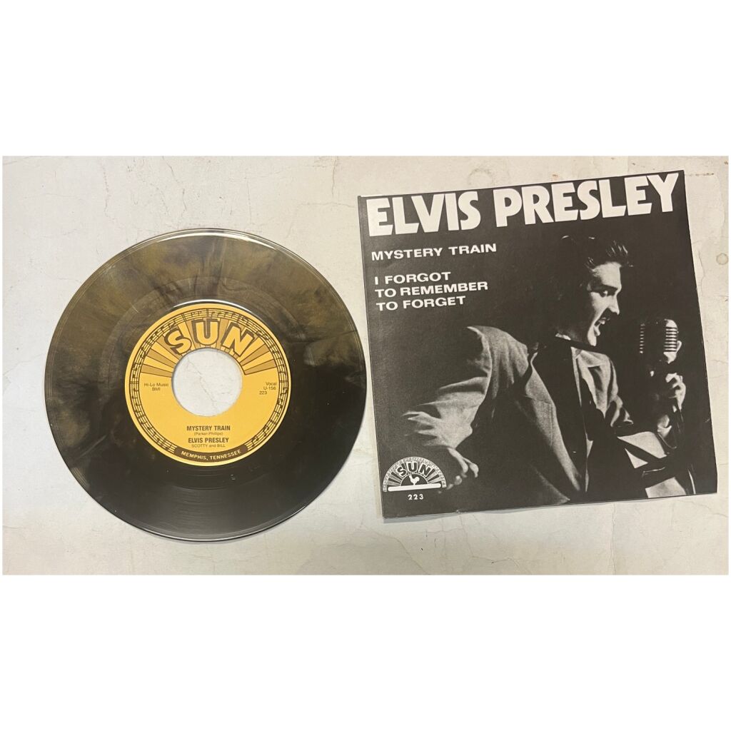 Elvis Presley Sun Records 223 7" singel nyutgivning Mystery Train /I forgot to