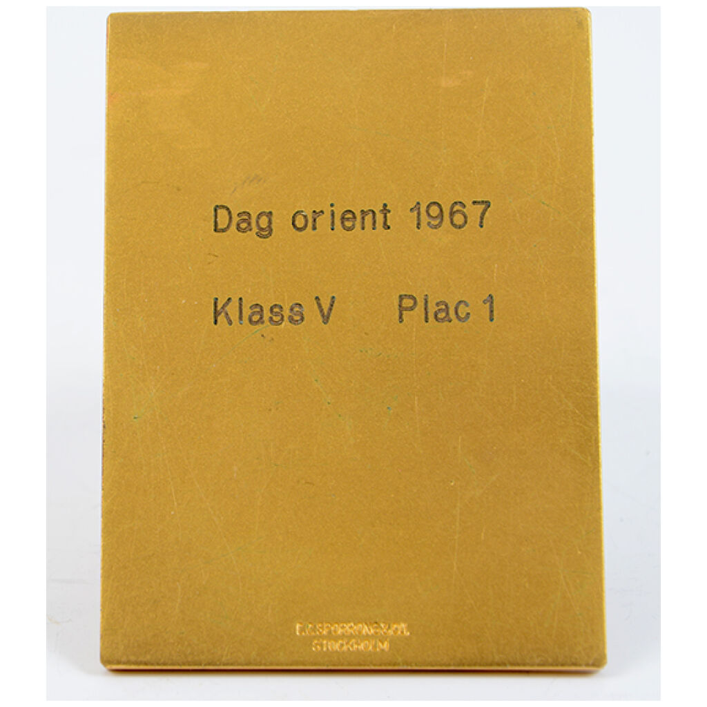 Medalj Stockholms korporations idrottsförbund Mästerkap Dag orientering 1967 ,