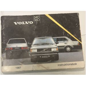 Instruktionsbok Volvo 340 / 360 1987 108 sidor