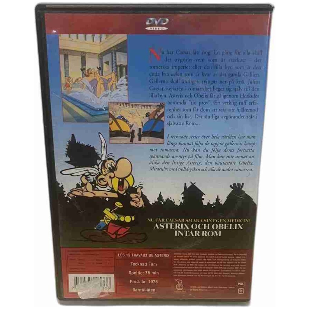 Asterix & Obelix 12 Stordåd DVD tecknad film 78min barntillåten