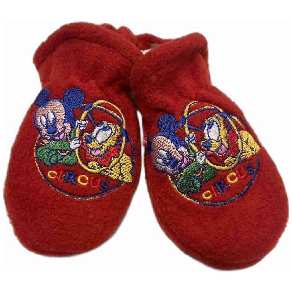 Mickey Mouse & Pluto Looney Tunes polyamid röda vantar