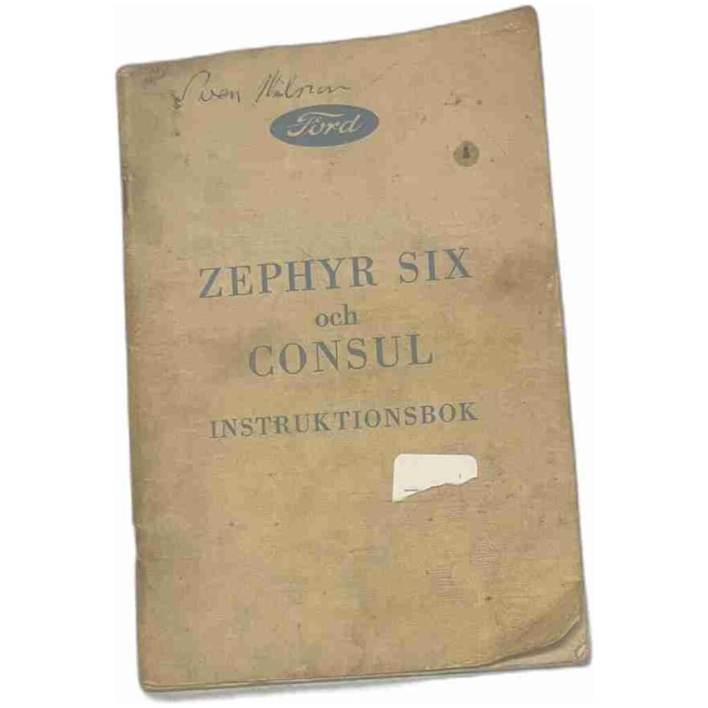 Ford Zephyr Six & Consul instruktionsbok 76 sidor Ford Motor Company