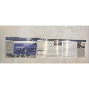 Ford Capri 280 1986 infoblad på svenska samt danska - Atlas Editions