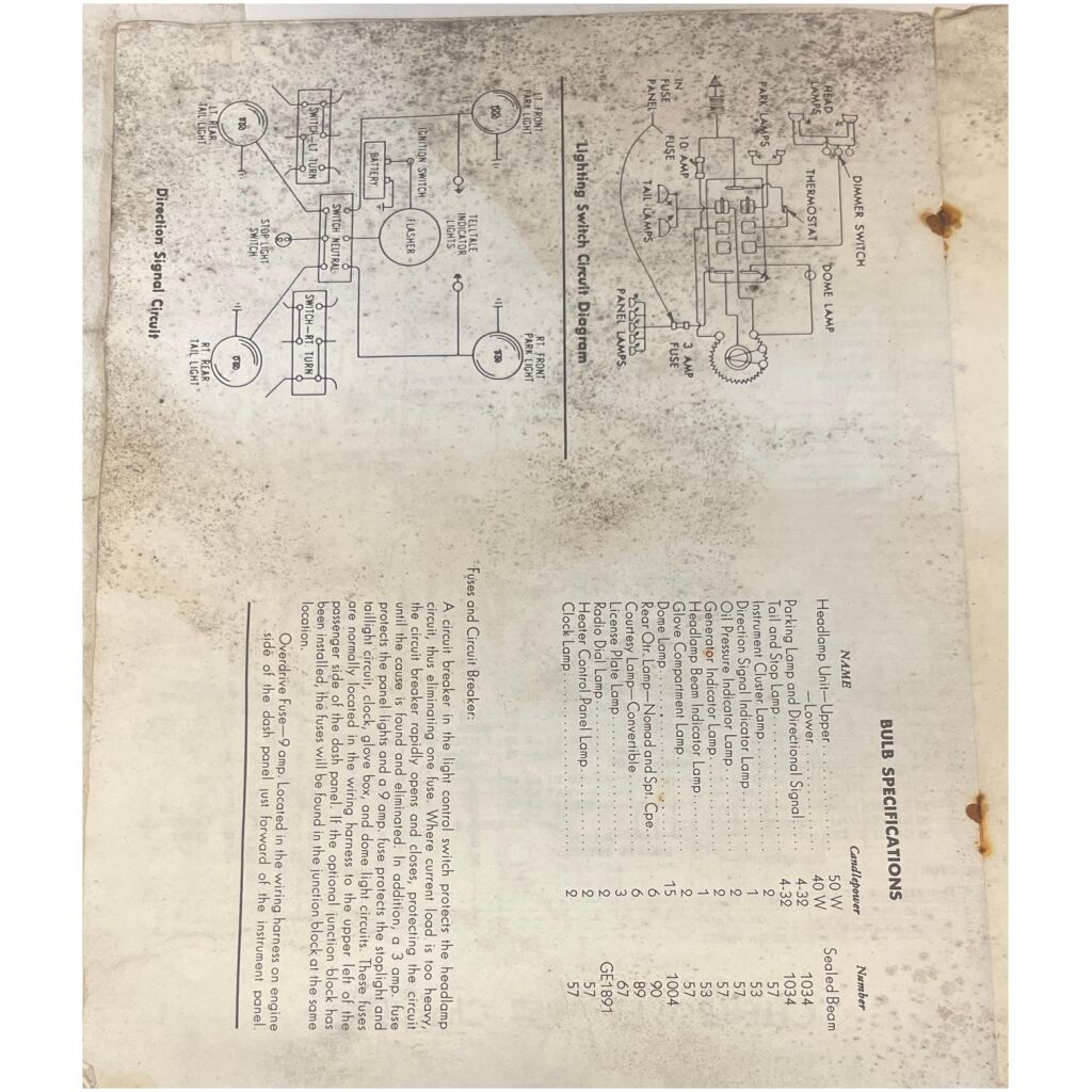 1957 Chevrolet wiring diagrams 6 sidor General Motors Corporation