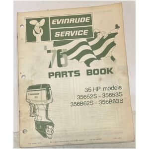 1976 Evinrude 35hp service reservdelskatalog 18 sidor