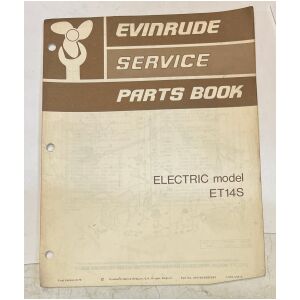 1975 reservdelskatalog Evinrude Electric ET14S 3 sidor