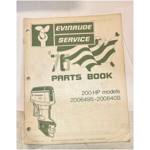 1976 Evinrude 200hp service reservdelskatalog 22 sidor