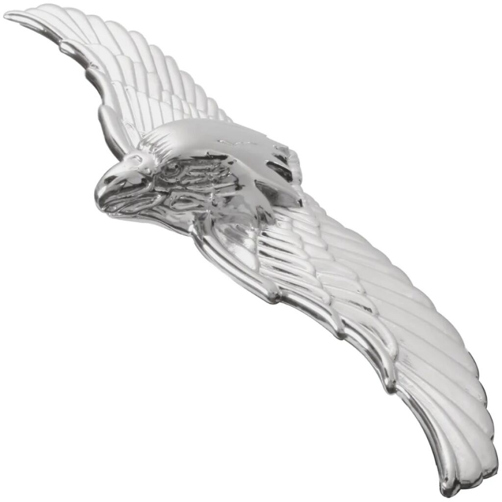 Örn Eagle krom emblem strålkastare 16,6cm x 5cm bred passar mc hd bilar etc
