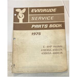 1975 reservdelskatalog Evinrude E-4hp modeller 11 sidor