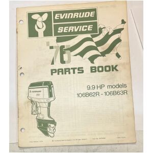 1976 Evinrude 9,9hp 106B62R-106B63R service reservdelskatalog 15 sidor