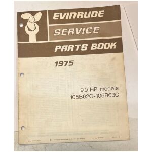 1975 reservdelskatalog Evinrude 9,9hp modeller 15 sidor