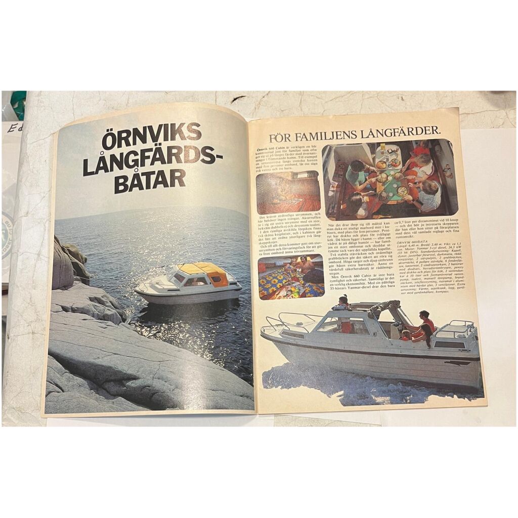 Försäljningsbroschyr Örnvik båtar 1980 23 sidor