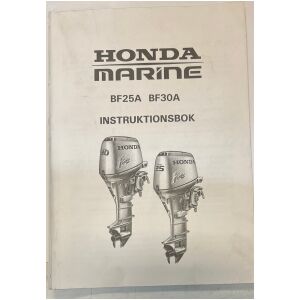 Instruktionsbok Honda Marine utombordsmotor BF25A BF30A 109 sidor