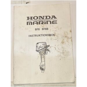 Instruktionsbok Honda Marine utombordsmotor BF8 BF88 43 sidor