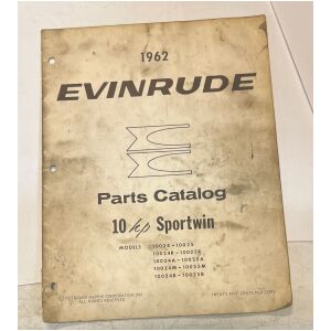 1962 reservdelskatalog Evinrude Sportwin 180hp 15 sidor